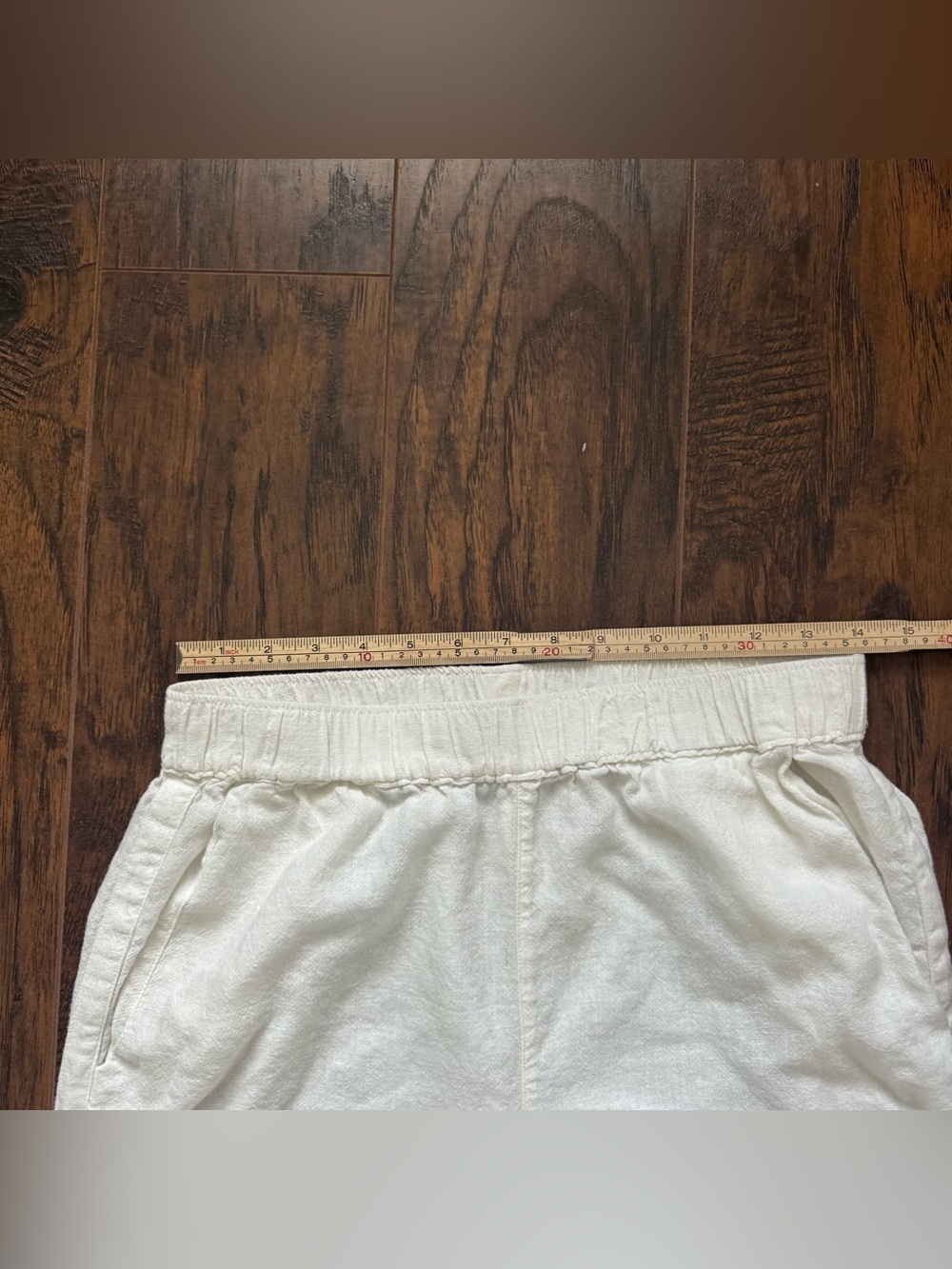 Carve Designs Small White Nico Linen Blend Pants - Picture 6 of 10